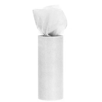 Tul Decorativ, Flippy, 15 cm Latime, 22 cm Lungime, din Poliester, Alb