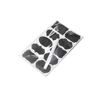 Set Cutii de Depozitare a Alimentelor, Flippy, 7 Recipiente, 10 Etichete Reutilizabile, 4 Linguri, pentru Bucatarie, Spatula, Etansare, Fara BPA, Transparente, Capac Negru