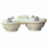 Recipient Dublu pentru Oua, Flippy, din Plastic Flippy, pentru Gatit la Microunde, 22 x 11.8 x 8 cm, Gri