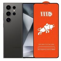 Folie Sticla Securizata pentru Samsung Galaxy S24 Ultra 5G, Flippy, Sticla de Protectie Compatibila cu Samsung Galaxy S24 Ultra 5G, Full Cover 111D, HD, Margini Negre, Transparenta