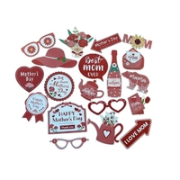 Set 18 Accesorii pentru Petrecere, Flippy, Props pentru Photo Corner, Tematica Ziua Mamei, Multicolor