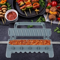 Presa pentru Carne, Flippy, pentru Kebab, cu Maner, din ABS, 29 x 7.5 x 2.6 cm, Gri