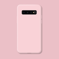 Husa protectie Flippy compatibila cu Samsung Galaxy S10 Liquid Silicone Case Roz
