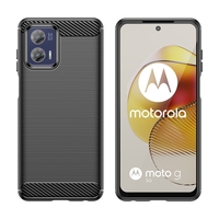 Husa de Protectie pentru Motorola Moto G13 / G23, Flippy, Protectie 360, din TPU cu element de Carbon, Anti Alunecare, 1.8 mm, Negru