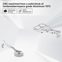 Husa Metalica Compatibila cu iPhone 16 Pro, Flippy, Protectie pentru Colturile Telefonului si Camera, Aliaj, Antisoc, Antizgariere, Argintiu