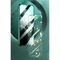 Folie de Sticla Securizata pentru Apple iPhone 15, Flippy, Lumina Verde Anti-Blue Ray, Auto-Aplicare, Protectie Completa 9D, Verde