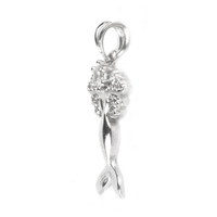 Pandantiv Sirena cu Pietre, Argint 925, 2.5 x 1 cm