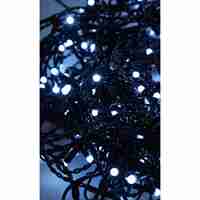 Instalatie Craciun Profesionala de Exterior IP65, 170 m, 4080 Led-uri Mari ,Franjuri, Alb rece, Flash, Alimentator, Interconectabila, Fir Negru Cauciucat, 220v, Flippy