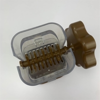 Dispozitiv de Zdrobit, Flippy, pentru Alune, Nuci, Ciocolata, Manual, din ABS, 10 x 7.2 cm, Maro