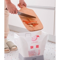 Cos de Gunoi Extensibil, Flippy, din Plastic, Reglabil, Pliabil, Versatil, pentru Bucatarie, Baie sau Birou, Cos Universal, 21x25x17 cm, Alb Gri