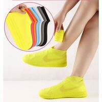 Husa Incaltaminte, Flippy, Impermeabila, Antiderapanta, din Latex, 13 x 13 x 2 cm, Marime L 41-47 cm, Negru
