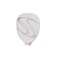 Paleta Electrica pentru Tantari, Muste sau Insecte LED, Flippy, Plastic, Casa si Gradina, Anti-insecte, Alb-Roz