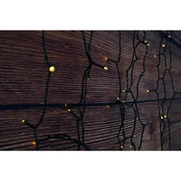 Instalatie Craciun, 32 metri, 300 de LED-uri, Alb Cald, cu energie solara, fir de cupru, liniar, interior/exterior, Flippy