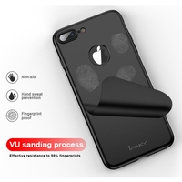 Husa Apple iPhone 8 Plus IPAKY Full Cover 360 Negru + Folie Cadou