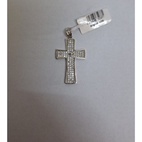 Pandantiv, Jolie Silver, Argint 925, Model Cruce cu Pietre, 2.6 G, 3 x 2 Cm