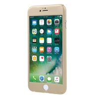 Husa Apple iPhone 6 Plus/6S Plus Full Cover 360 Auriu + Folie de protectie