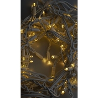 Instalatie Craciun, 45 m, 1080 Led-uri ,Franjuri, Alb cald, Flash, Alimentator, Interconectabila, Prelungitor 6.5 m inclus, Fir Alb Cauciucat, 220v, Flippy