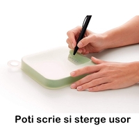 Caserola pentru sandwich Flippy, din silicon si polipropilena, portabil, usor de curatat, capac anti-scurgere, reutilizabil, 15.5 x 15.5 x 2.5 cm, verde