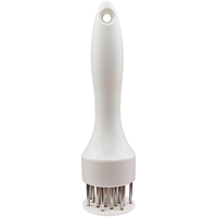 Ustensila pentru fragezit carnea, cu 21 de tije ascutite din inox 304, 20 cm, alb