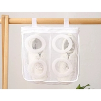 Sac pentru Spalare Incaltaminte, Flippy, pentru Masina de Spalat, 28x24.5x8 cm, Alb