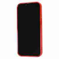 Husa MagSafe pentru Apple iPhone 14 Pro Max, Full Cover, Protectie camera, Margini colorate Electroplating, Magnetica, Incarcare Wireless, Flippy, Rosu