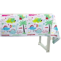 Fata de Masa Dreptunghiulara, Flippy, Colectia Dino Park, 180 x 108 cm, din PE, Anti-pete, Impermeabila, Multicolor