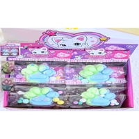 Jucarie Antistres Squishy, Flippy, cu Revenire Lenta, Labuta de Pisica Pufoasa, 7.5 cm, Ambalaj Transparent, Model 27059, Multicolor