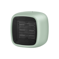 Mini radiator electric portabil Flippy, 800 W, 2 trepte, 150x120x175 mm, verde