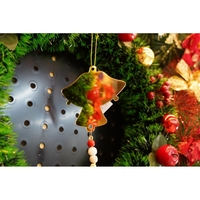 Ornament brad, Flippy, Clopotei, Auriu, Lucios, 10*23CM, Acril, Interior/ Exterior