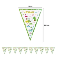 Set 10 Stegulete Tip Banner, Flippy, Colectia Dino Park, 28.5 x 20 cm, din Hartie Cretata, Multicolor