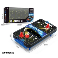 Masa Ice Hockey, Flippy, cu Tabela de Scor, 2 Pucuri, din ABS, pentru Adulti/Copii +5 Ani, 28 x 8 x 16 cm, Negru