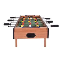 Masa de Fotbal cu Teren si 18 Jucatori Flippy, 6 Manere, cu Tablou pentru Scor, din Metal, Lemn si ABS, 69 x 36.5 x 23 cm, cu Picioruse, pentru copii/adulti
