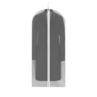 Set 5 Husa de Depozitare cu Fermoar, Flippy, pentru Haine, de Protectie, pentru Voiaj, Netesut, Rezistent la Praf, 60x140 cm, Transparent-Alb