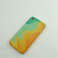 Husa protectie Flippy compatibila cu Apple iPhone XR Tpu Ombre, Verde/Portocaliu