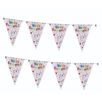 Set 9 Accesorii pentru Masa, Petrecere, Flippy, Model Happy Everyday, 78 buc, Multicolor