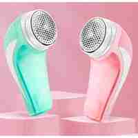 Aparat Pentru Curatat Scame, Par Si Praf, Flippy, Pentru Diferite Tipuri De Material, Cu Lame Din Otel Inoxidabil, Incarcare Prin USB Type-C, Cu Perie De Curatare si Cablu USB Incluse, 13.5x9 cm, Verde