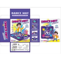 Jucarie Interactiva, Flippy, Covor Muzical de Dans, 4-6 Ani, Bluetooth, 4 Moduri, 90 x 90 cm, Mov