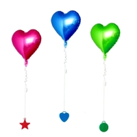 Set 4 Greutati pentru Baloanele cu Heliu, Flippy, 32 grame, 8 grame Fiecare, Plastic, Forma Smiley Face, Multicolor
