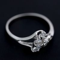 Inel din Argint 925 cu Zirconii, rodiat, marimea 56