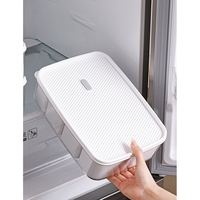Cutie pentru Depozitare Alimente, Flippy, 8 Compartimente cu Capac, Material PET+PP, 29 x 20 x 9 cm, Alb/Transparent