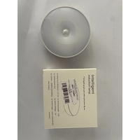 Lampa de Veghe LED, Flippy, cu Senzor de Miscare, Lumina Alba Calda si Rece, Incarcare USB, 0.6W, 300mAh, Design Rotund, Alb, 8.5x2.3 cm