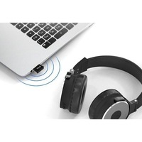 Adaptor Bluetooth, Flippy, 5.0, Wireless, pentru PC/Laptop, Interfata USB, 20 mbps, Negru