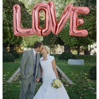 Balon Folie Metalizata Litera V, Flippy, 100 cm, Umflati cu Heliu sau Aer, Ambalaj Individual, Pai inclus, Rose Gold