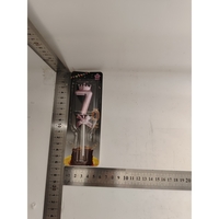 Lumanare Cifra 7, Flippy, Model Coroana cu Fundita, Pentru Tort, 6 x 2.5 cm Mov