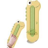 Dispozitiv de Masurat Talpa Piciorului pentru Bebelusi, Flippy, 9-24, Model Dinozaur, Galben