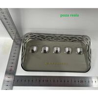 Raft de Depozitare cu Carlig, Flippy, Pentru Chei, Bijuterii, 20.3 x 4.6 x 10.3 cm, Gri