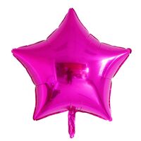 Set 3 Baloane din Folie Metalizata, Flippy, Figurine Coroana si Stea, Model Aniversare, 40 cm, Ambalaj Individual, Pai Inclus, Umflare cu Aer sau Heliu, Roz