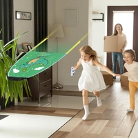 Set 2 Piese Jucarie Interactiva, Flippy, Pistol de Catapultare + Zmeu, din Plastic si Panza, +8 Ani, Impermeabil, Model Dinozaur Verde, Multicolor