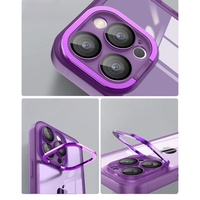 Husa protectie Flippy pentru Samsung A53 5G Electroplated cu  suport pentru camera, 1.5 mm grosime, protectie camera, Mov