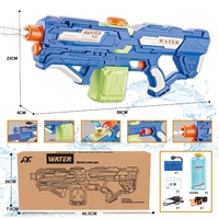 Pistol cu Apa pentru Copii, Rezervor 600ml, Flippy, 14ani+, cu baterie 1500mAh, Electric Burst, Albastru/Verde, 800ML